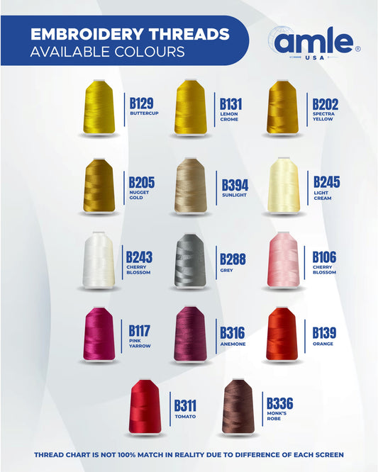 EMBROIDERY THREAD 100%POLYESTER