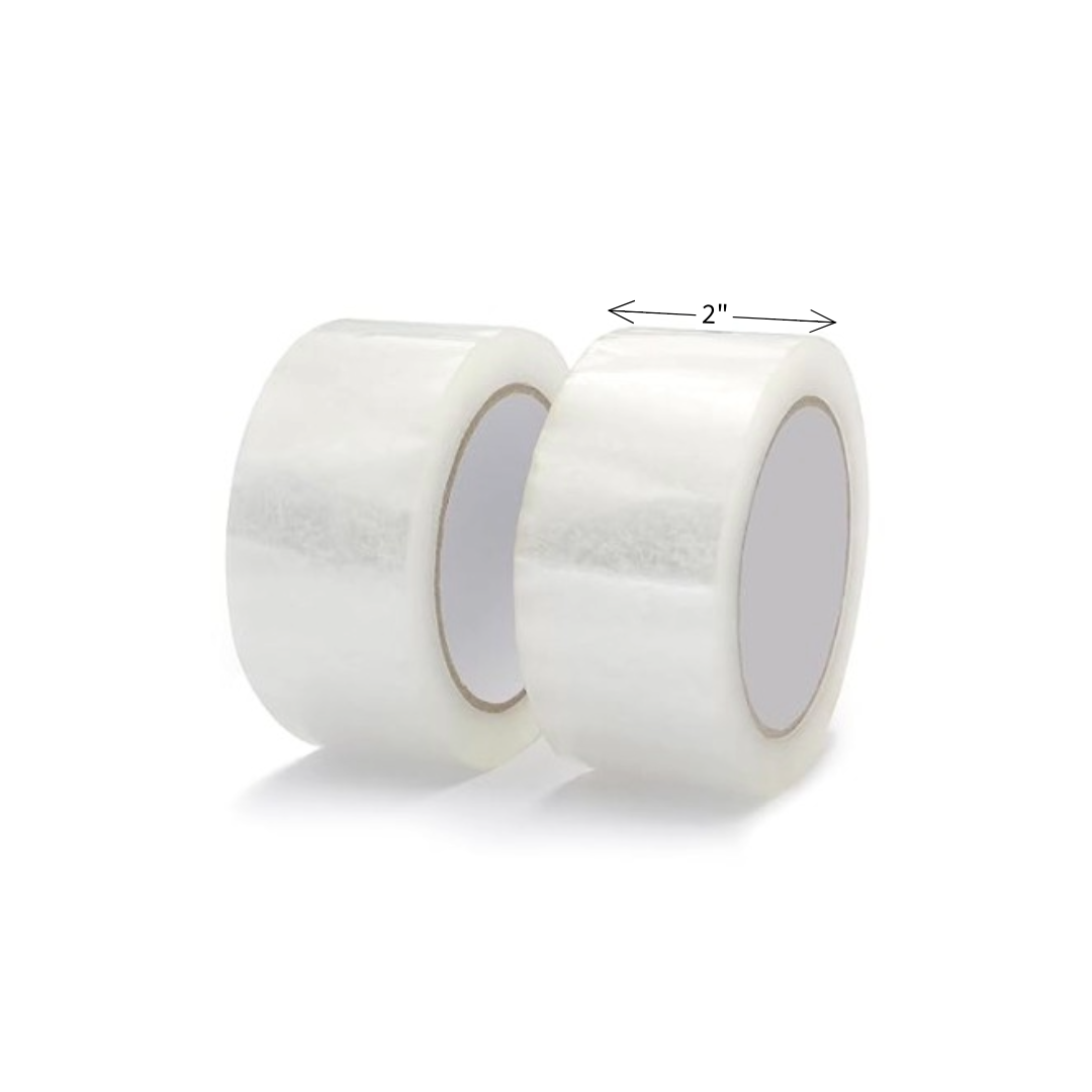 Adhesive Clear Tape 2" – 50 Yards | Transparent Tape for Sewing & Embroidery