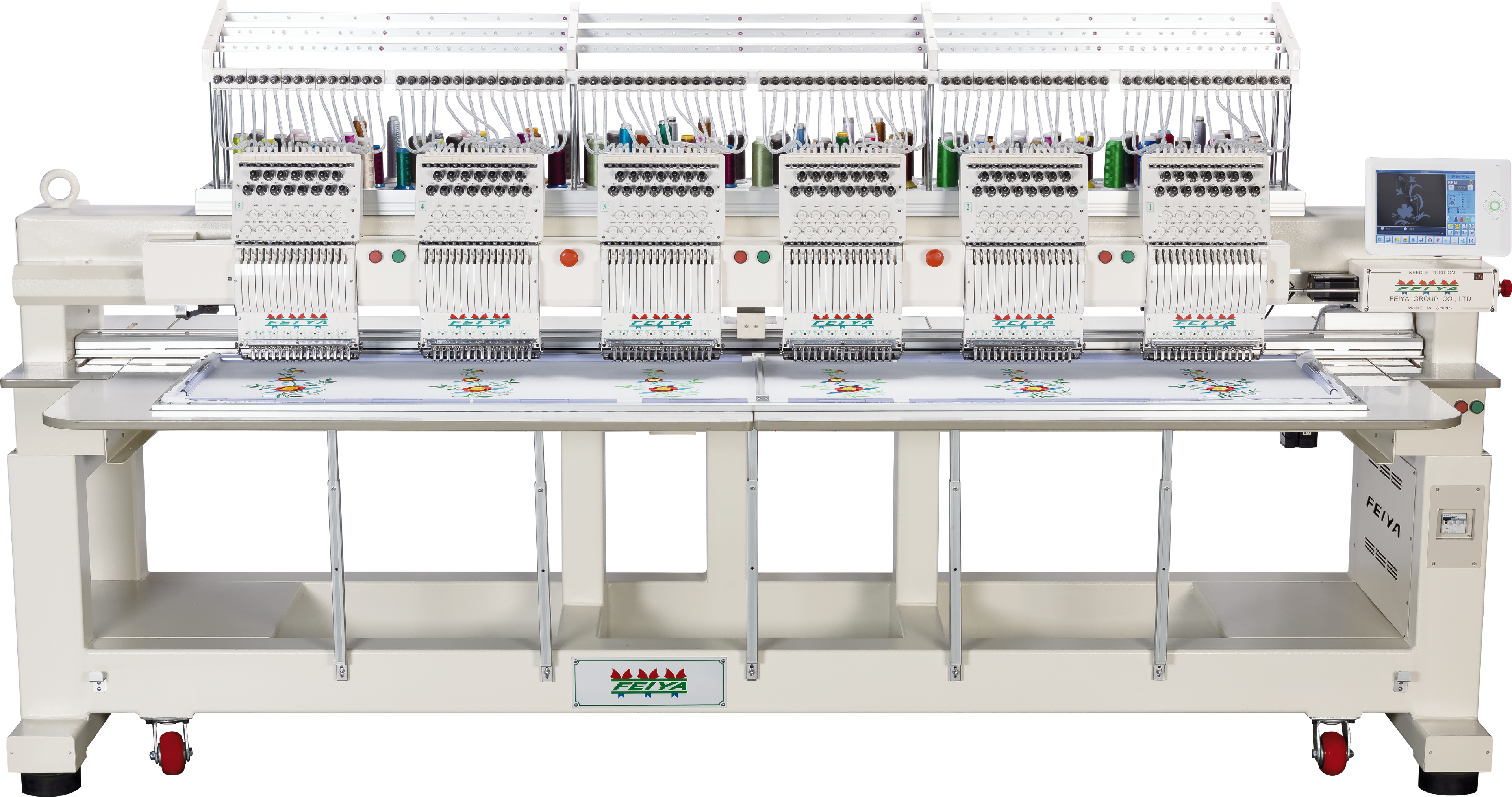 Embroidery machine Feiya 6 heads 15 needle each 