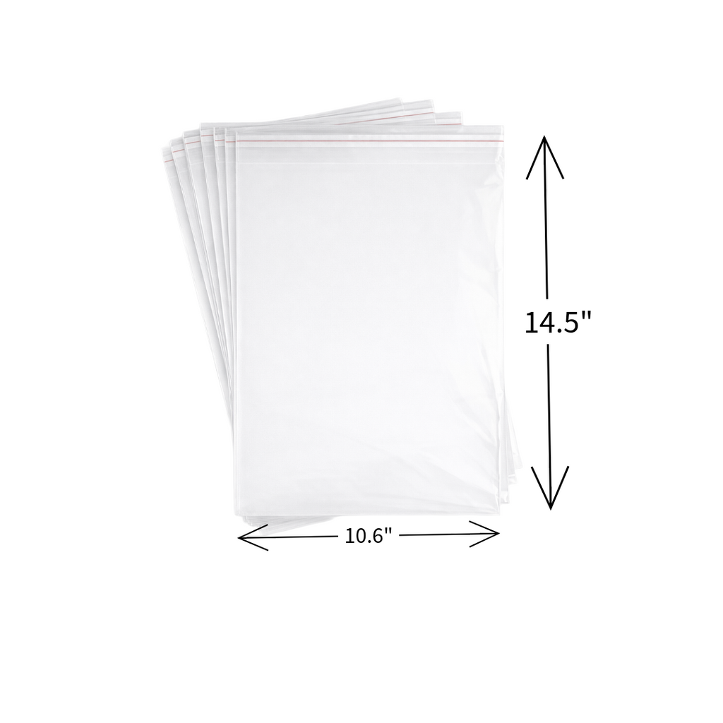 Clear plastic bags with a self-adhesive seal

Fast and secure closure without extra tape

Ideal for high-volume packaging operations

Protects contents from dust and handling

Transparent material for easy product identification

Supplied in a bulk pack of 5,000 bags