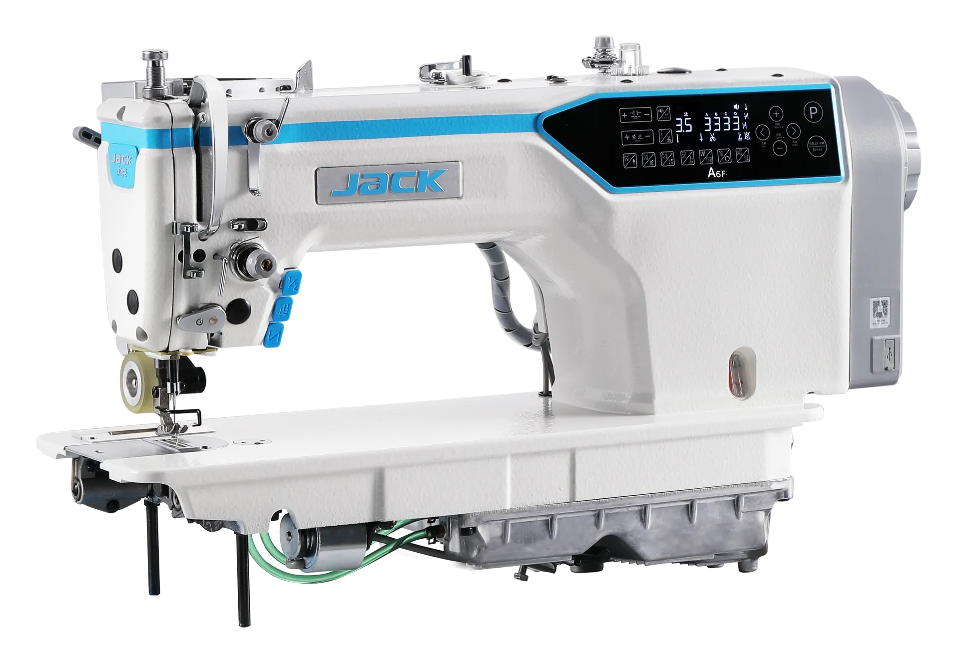 Jack sewing machine on a white background